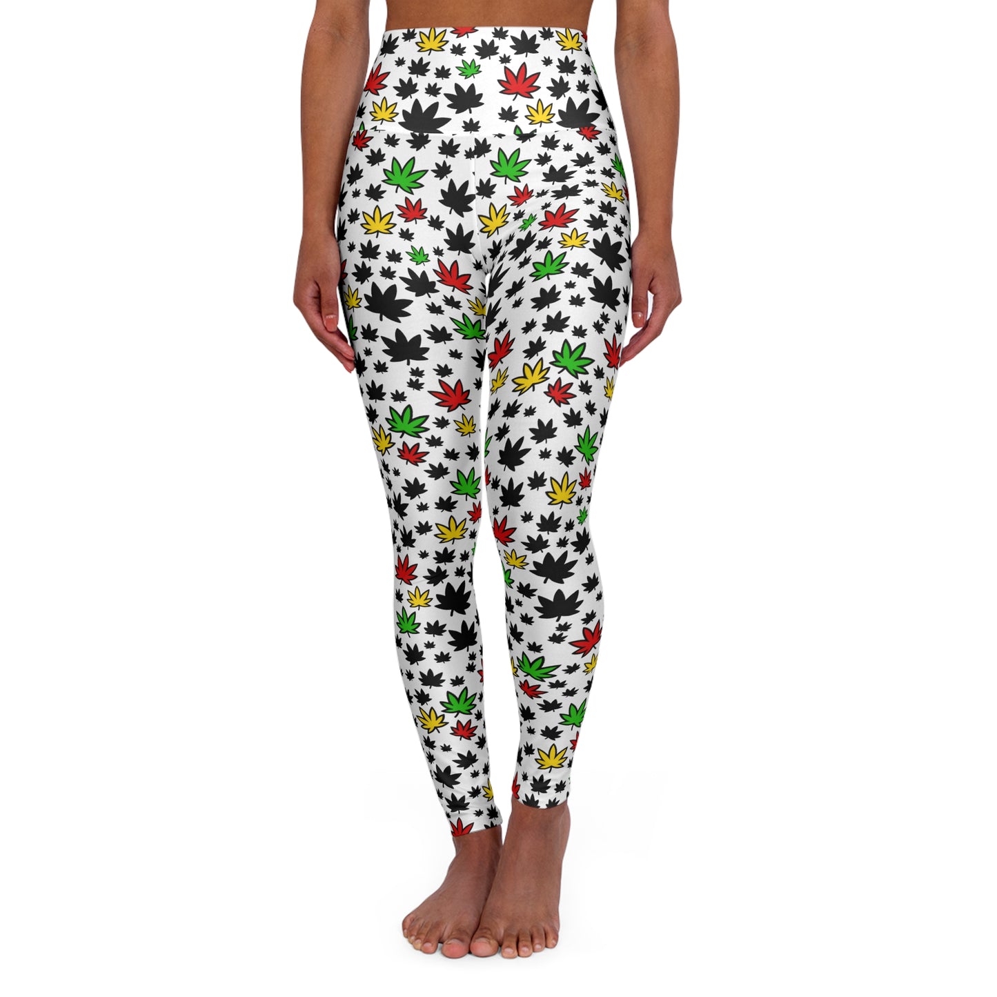 High Waisted Yoga Leggings (AOP)