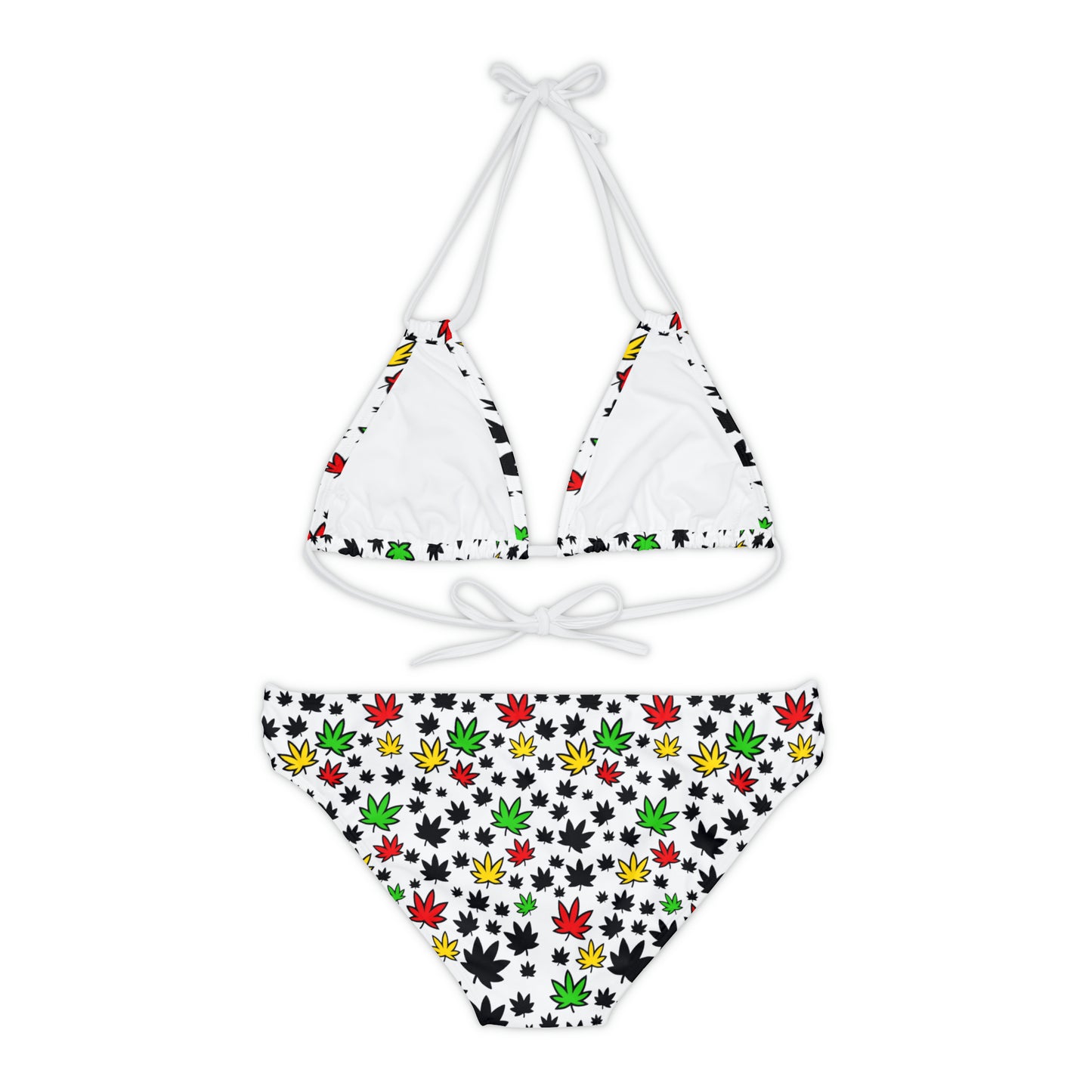 4 leaf Strappy Bikini Set (AOP)