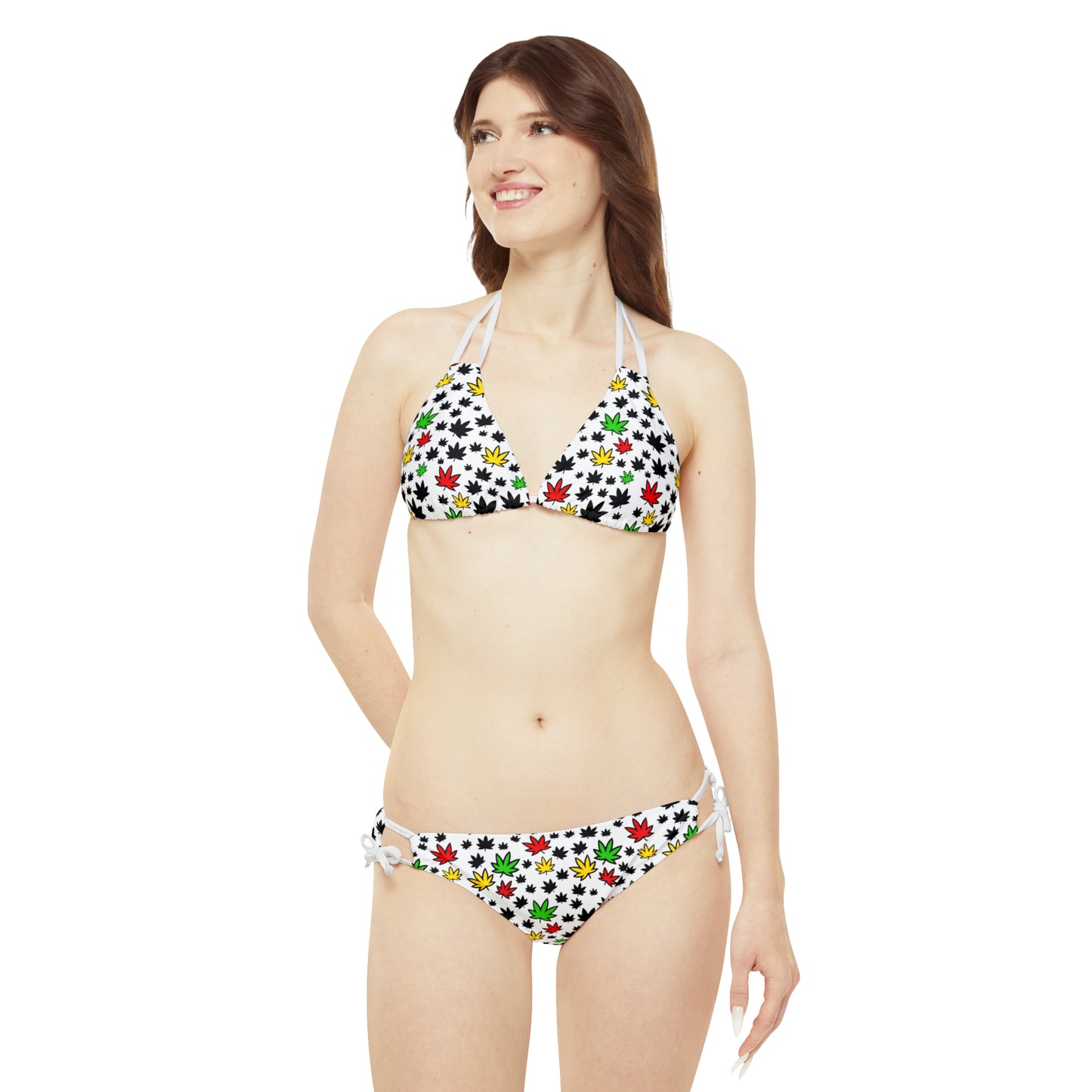 4 leaf Strappy Bikini Set (AOP)