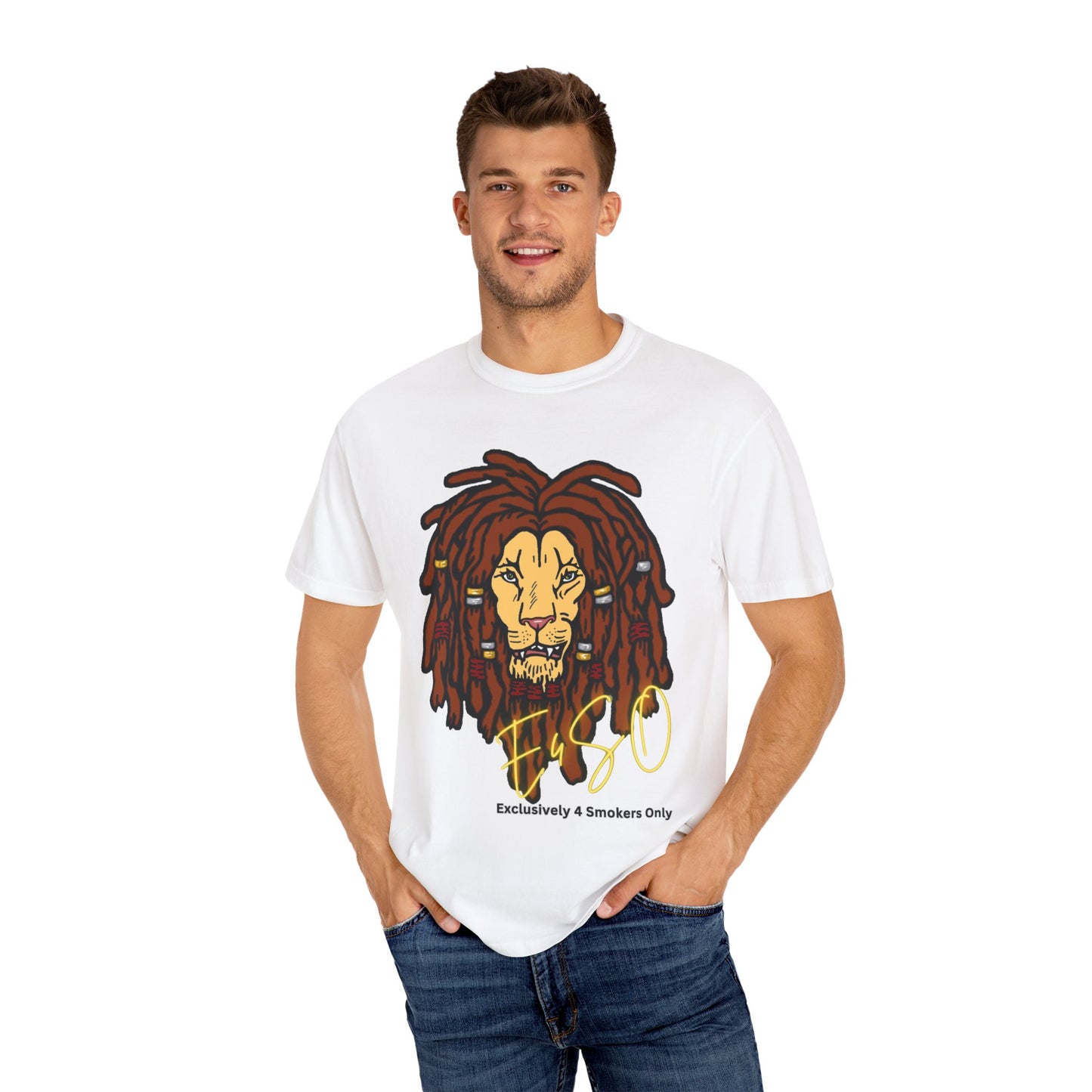 Beaded Lion Unisex Garment-Dyed T-shirt