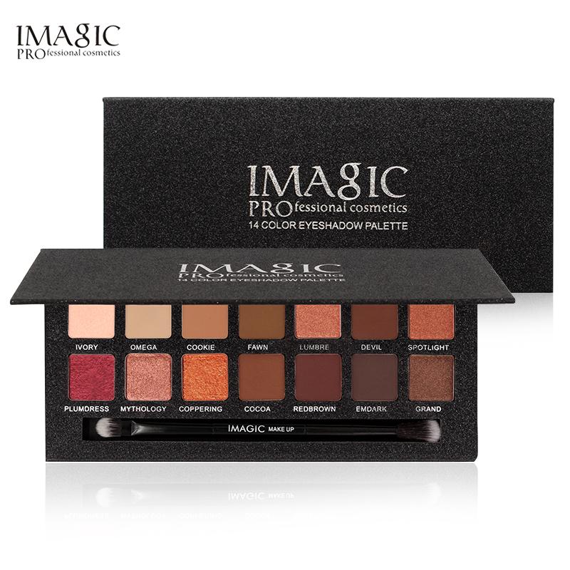 IMAGIC  14 Color Matte Nude Eye Shadow Pallete Cosmetics