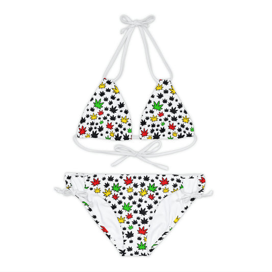 4 leaf Strappy Bikini Set (AOP)