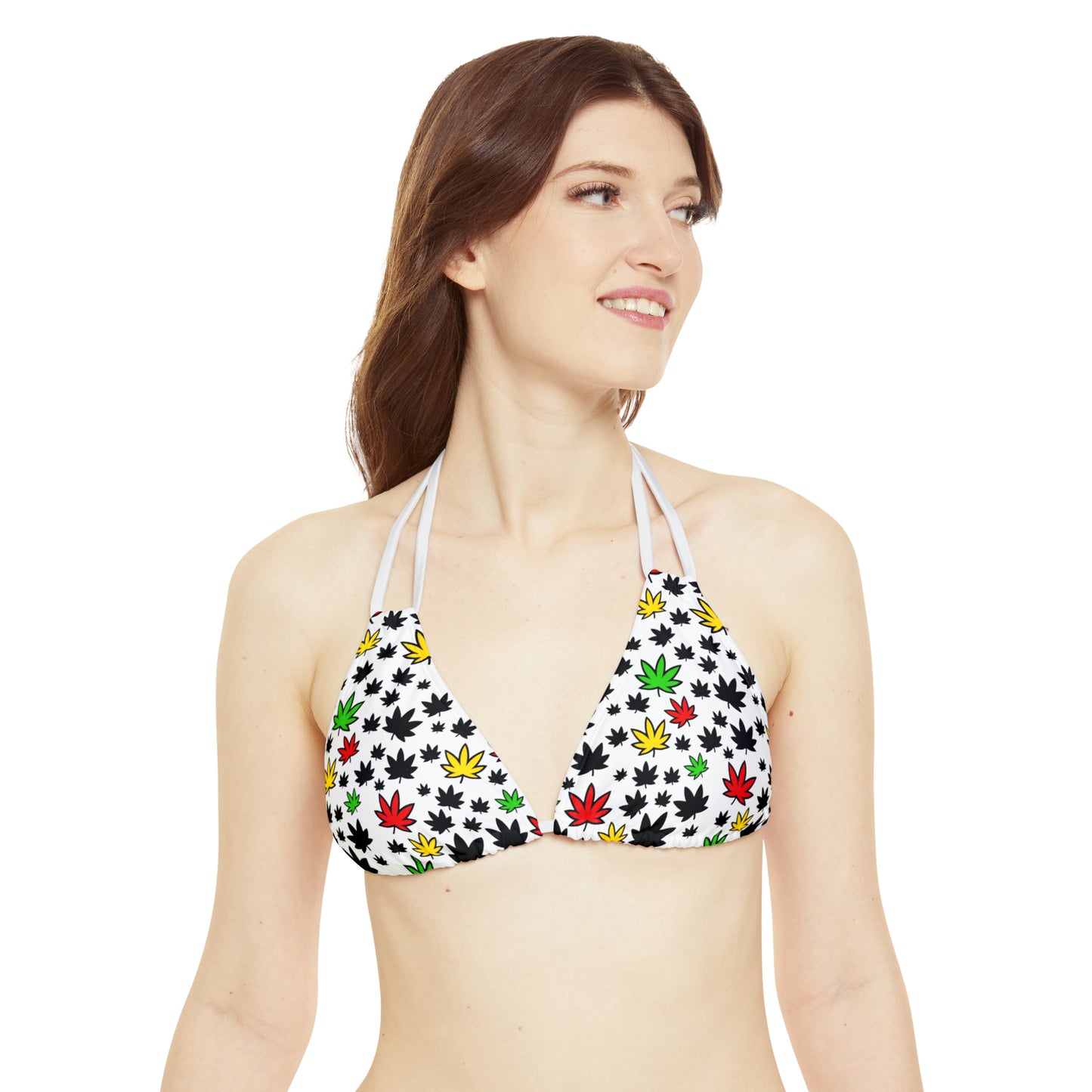 4 leaf Strappy Bikini Set (AOP)