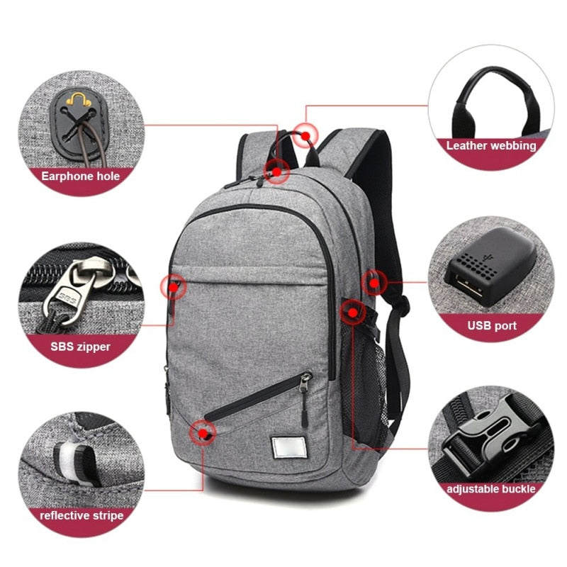 Men Sport Basketball Backpack Laptop School Bag For Teenager Boys Soccer Ball Pack Bag Male With Football Basketball Net