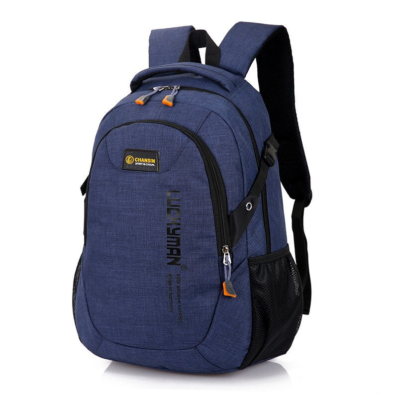 New Fashion Men's Backpack Bag Male Polyester Laptop Backpack Computer Bags high school student college students bag male