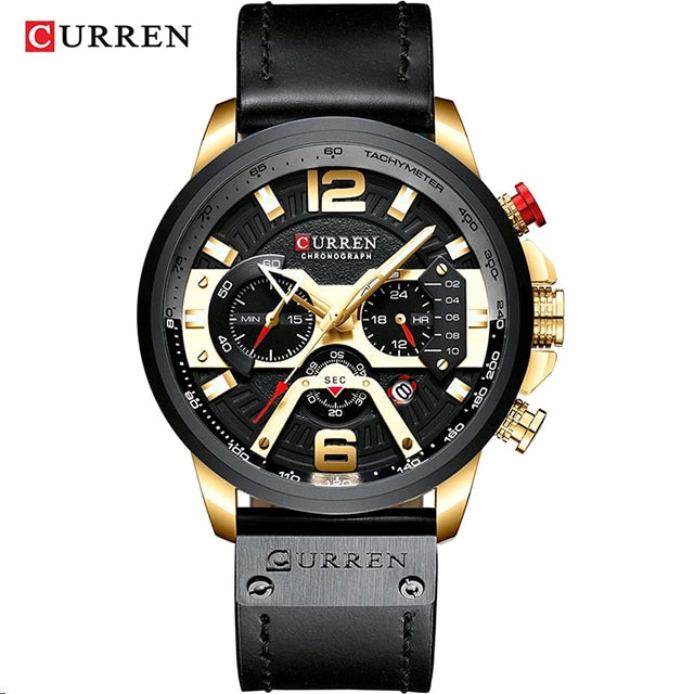 CURREN 8329 Luxury Brand Fashion Quartz Men Watch Military Waterproof Sport Mens Watches Casual Leather Male Clock reloj hombre