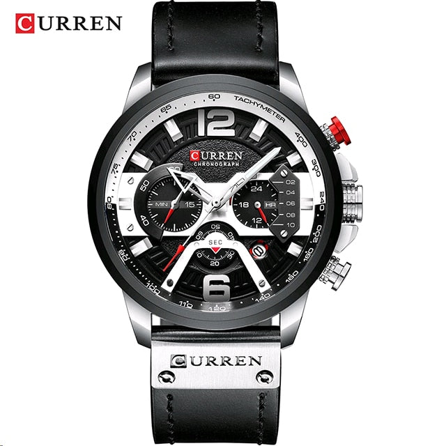 CURREN 8329 Luxury Brand Fashion Quartz Men Watch Military Waterproof Sport Mens Watches Casual Leather Male Clock reloj hombre