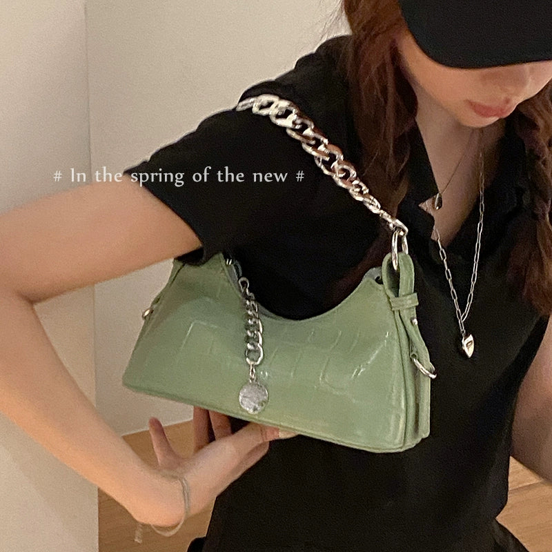 Women's Ins Bag Special-Interest Design Alligator Print Handbag