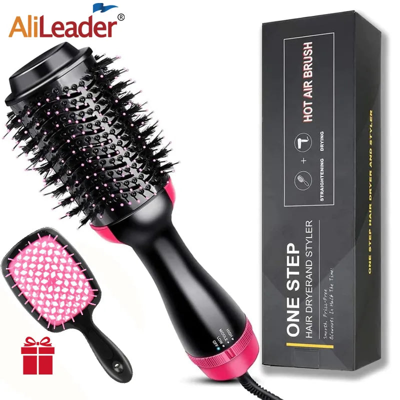 Hair Dryer Brush 4 In 1 One Step Volumizer Blow Dryer Brush Professional Hot Air Brush Negative Ion Anti-Frizz For Drying