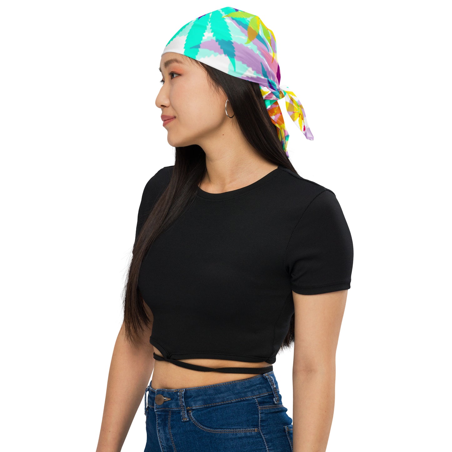 Vibrate leaf All-over print bandana