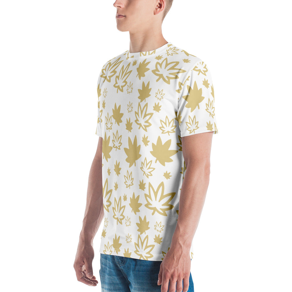 Gold Leaf AOP Men's t-shirt