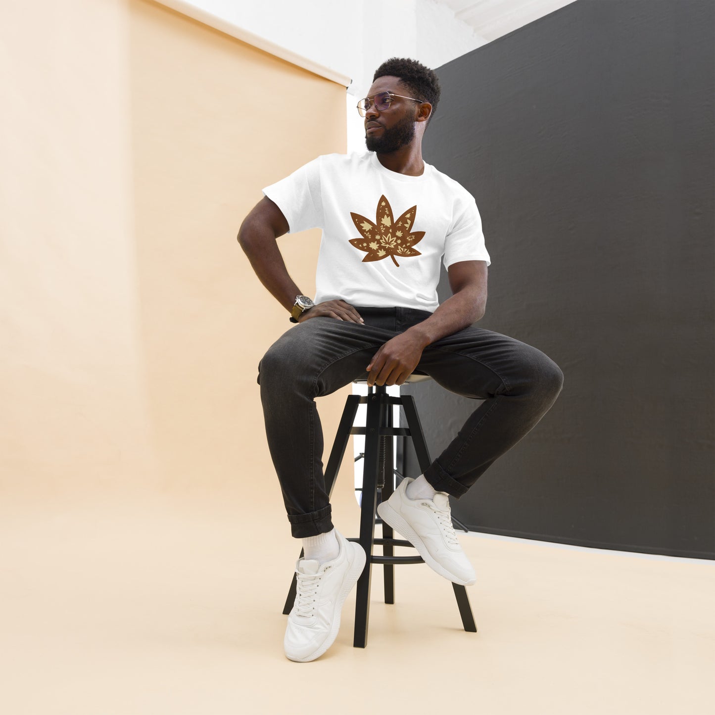 Rust Gold and Gold Leaf Men's classic tee