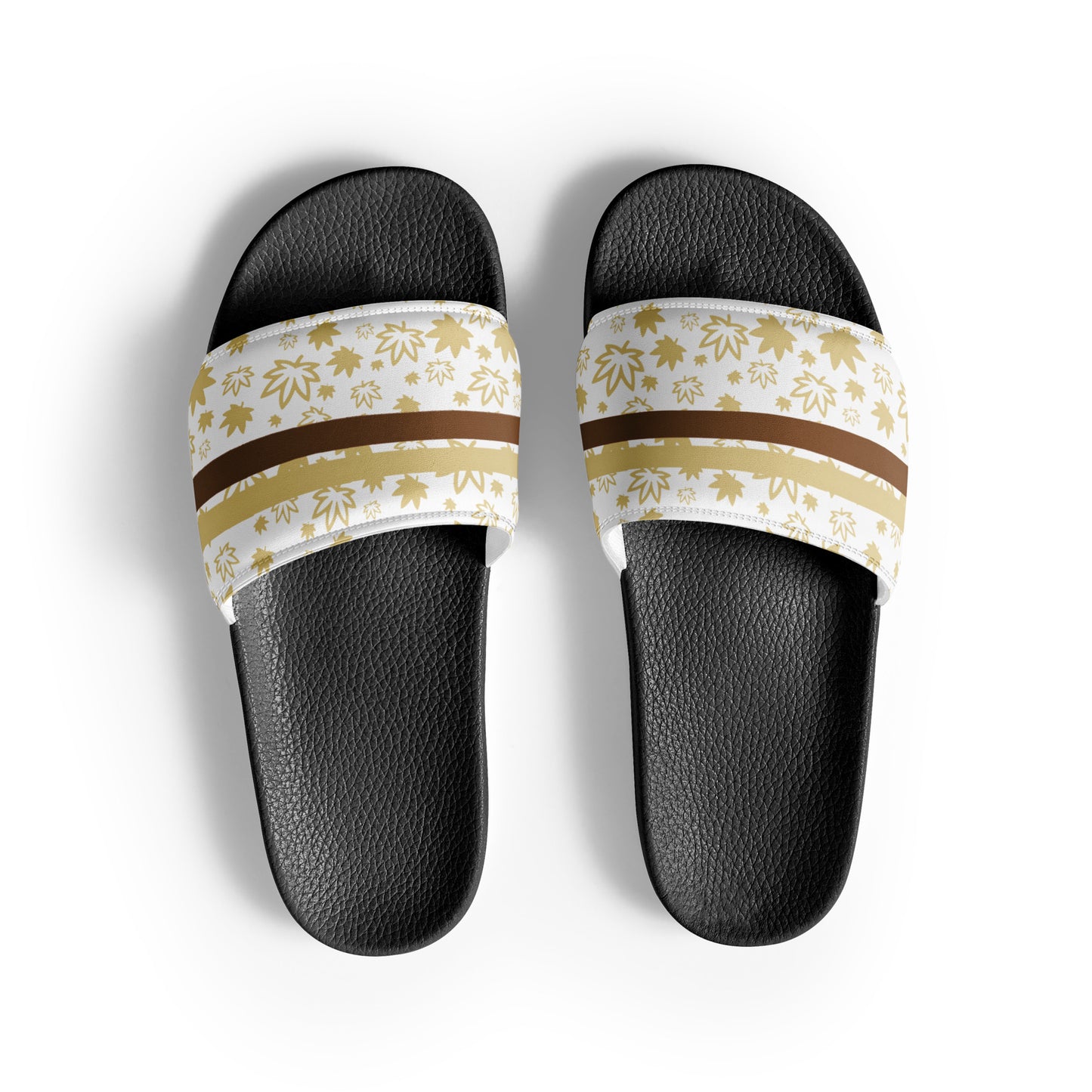 Men’s Gold Leaf and Strips slides