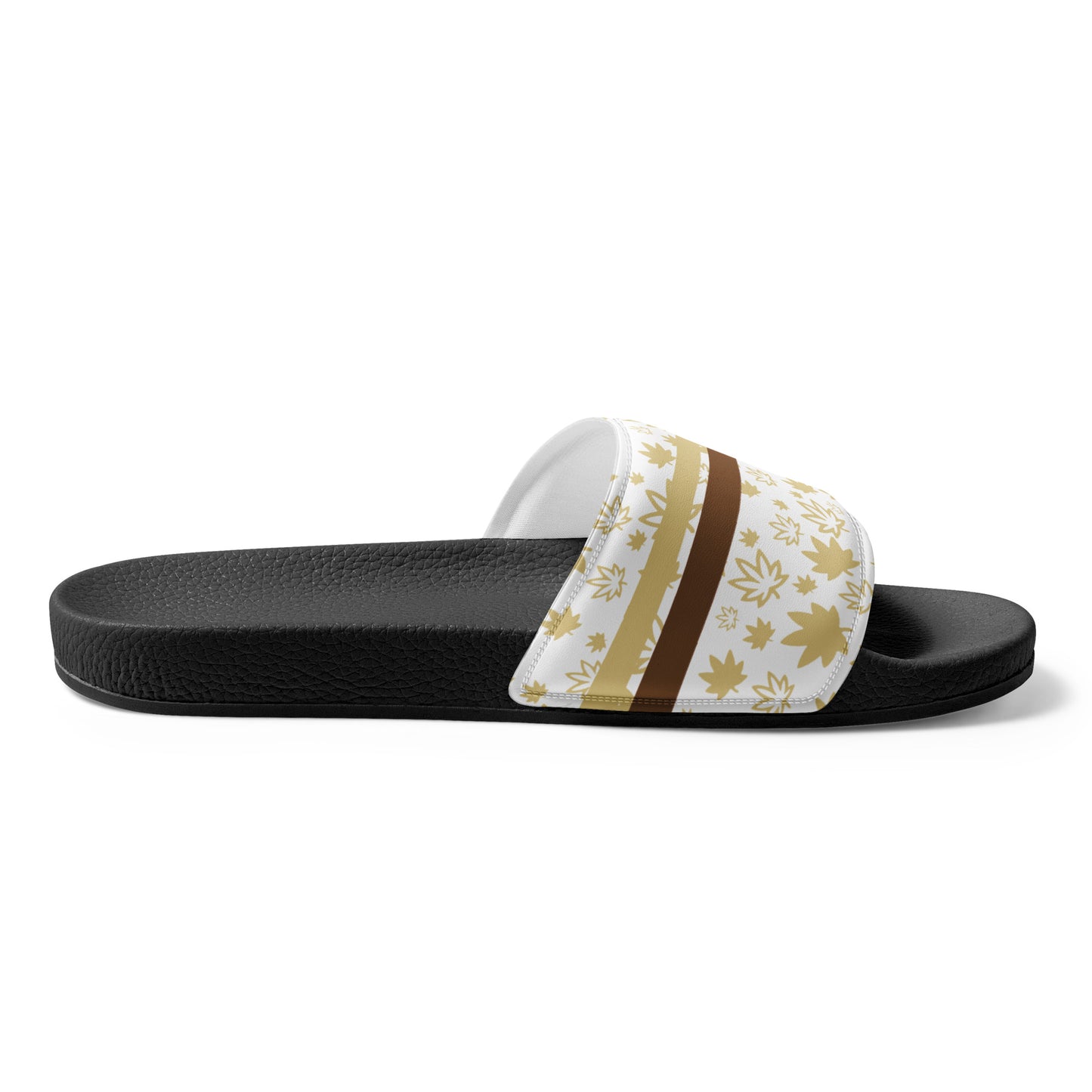 Men’s Gold Leaf and Strips slides