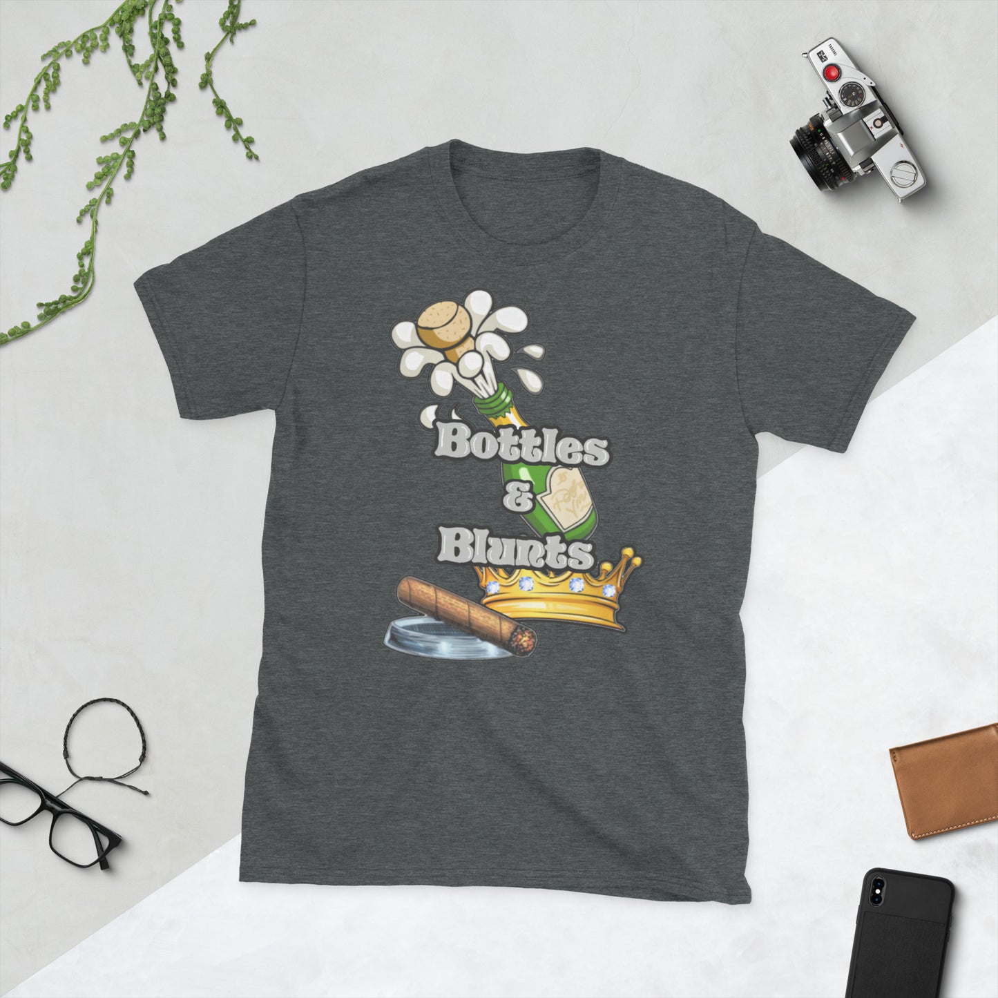 Bottles & Blunts Short-Sleeve Unisex Tee