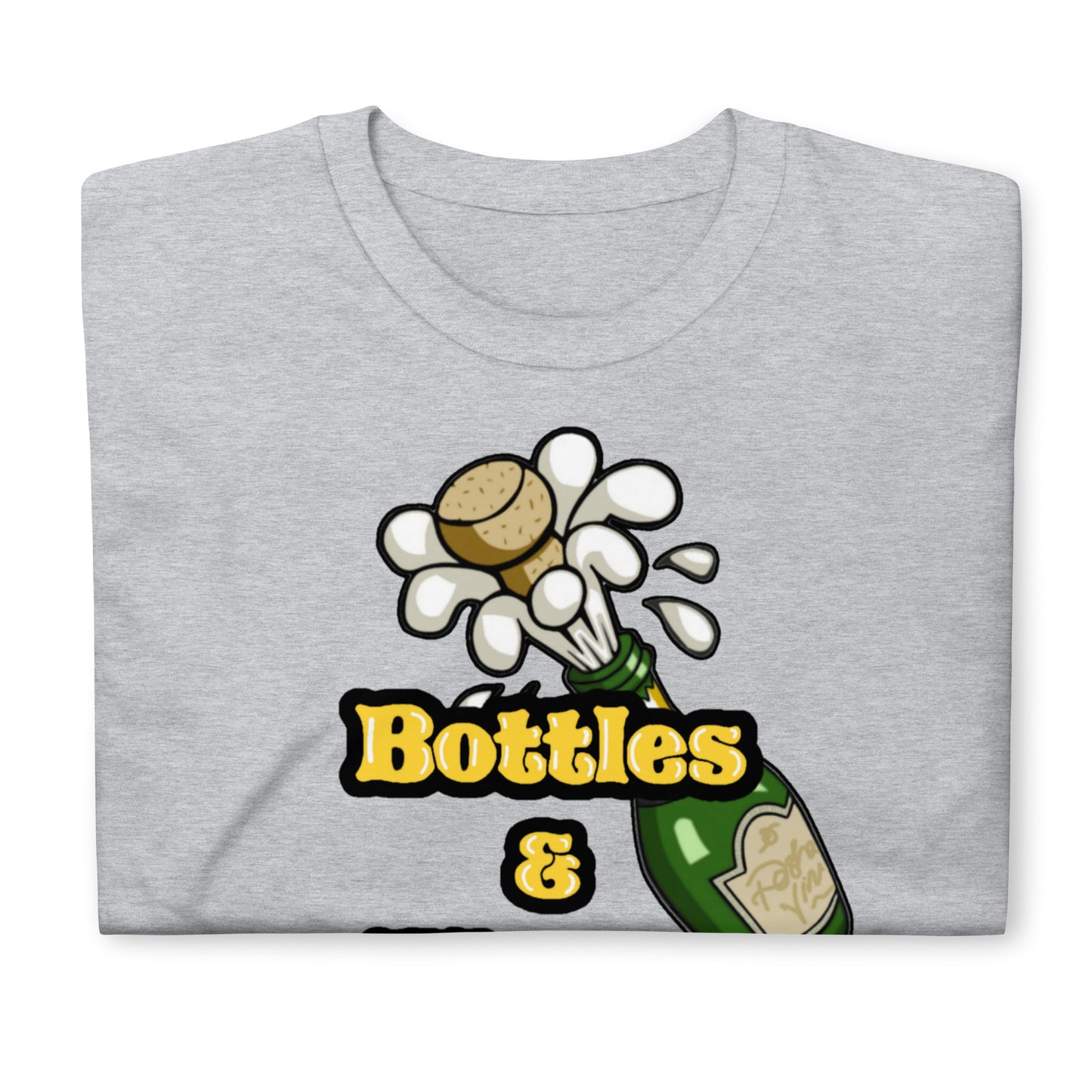 Bottles & Blunts gold Unisex T-Shirt