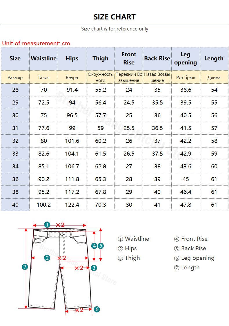 Summer New Mens Stretch Short Jeans Fashion Casual Slim Fit High Quality Elastic Denim Shorts Male Brand Clothes