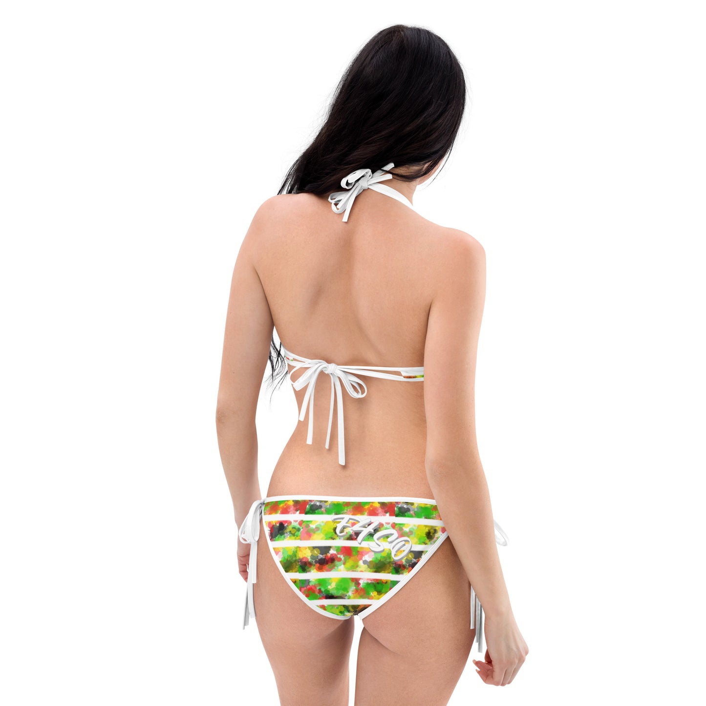 Spray Paint White Strip Bikini