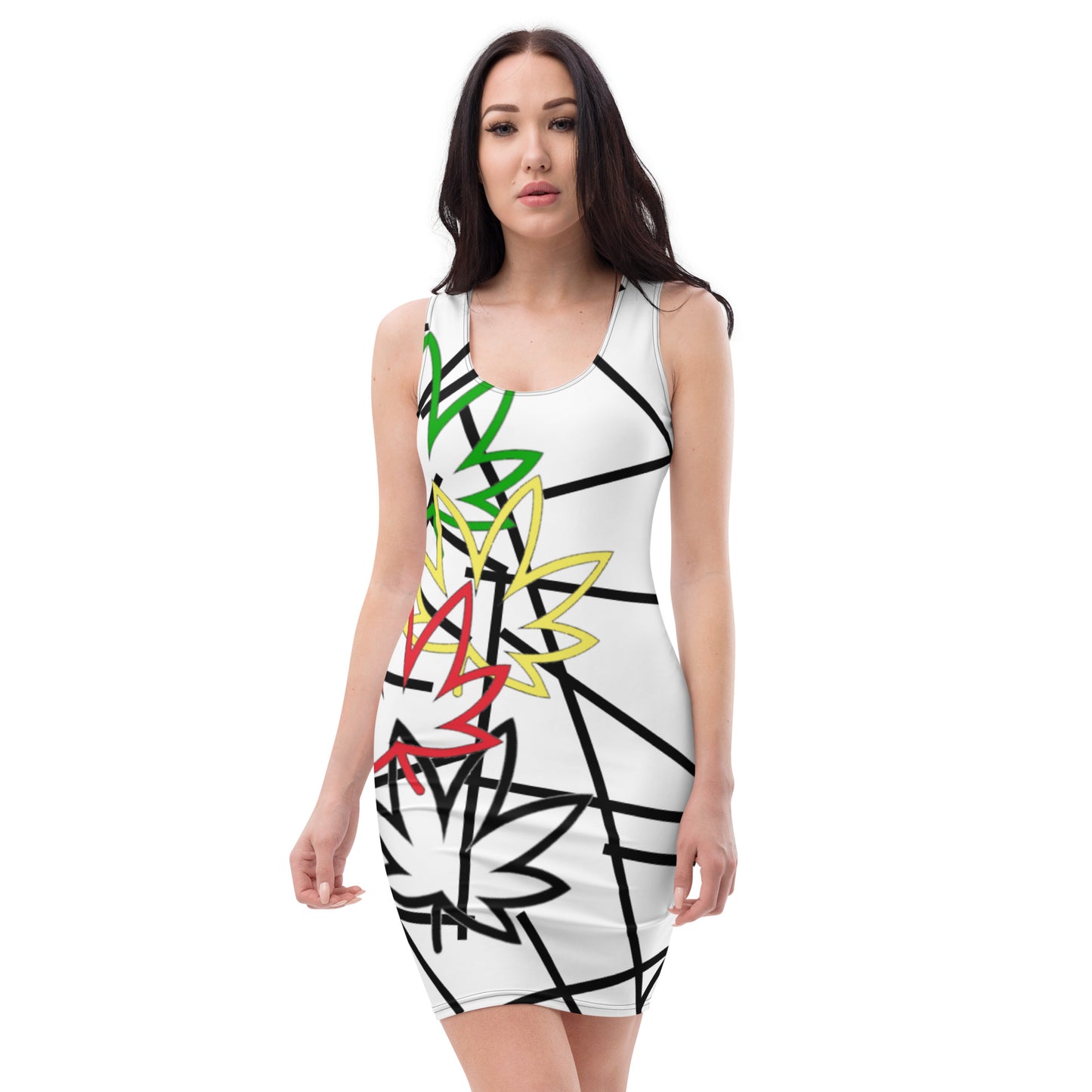 Big leaf Sublimation Cut & Sew Dress