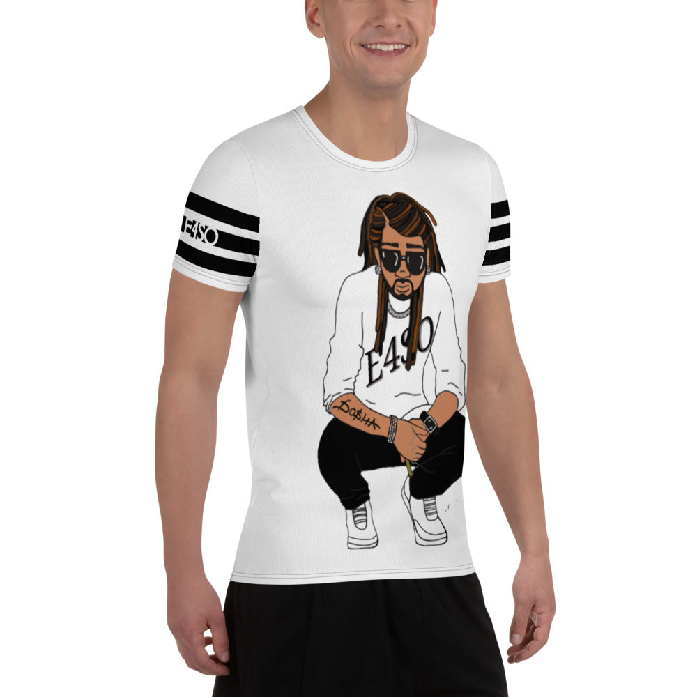 All-Over Dread Print E4SO Men's Athletic T-shirt