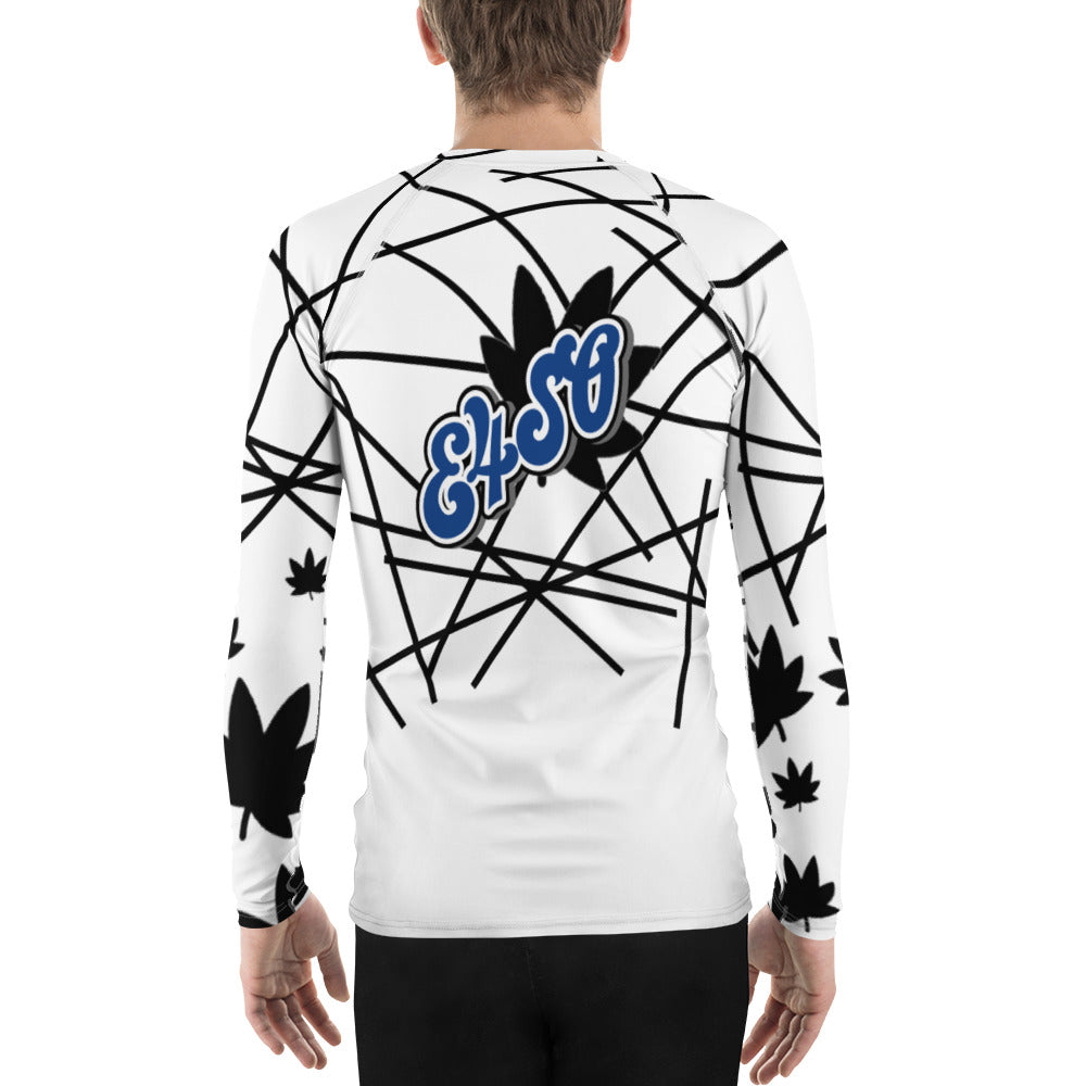 Men's 420 blue and black Rash Guard