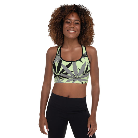 Padded Green E4SO Sports Bra