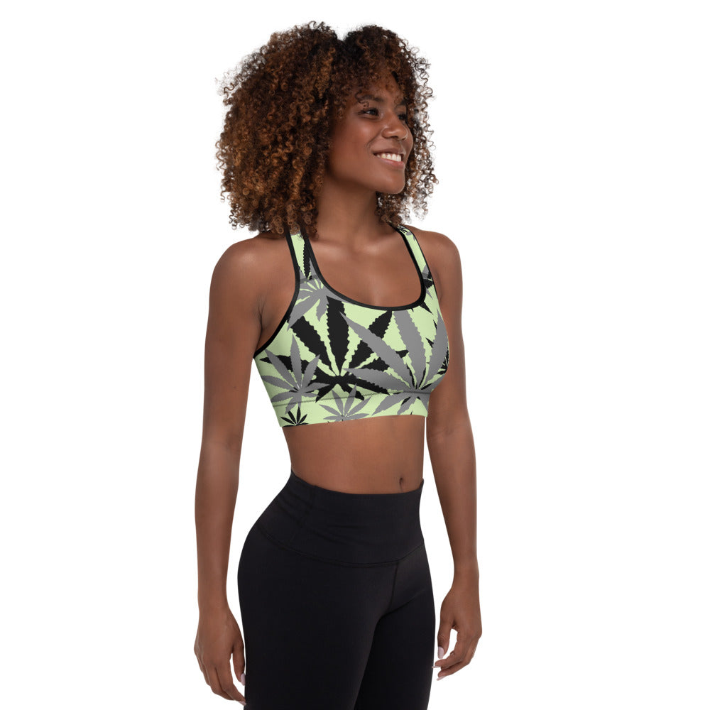 Padded Green E4SO Sports Bra