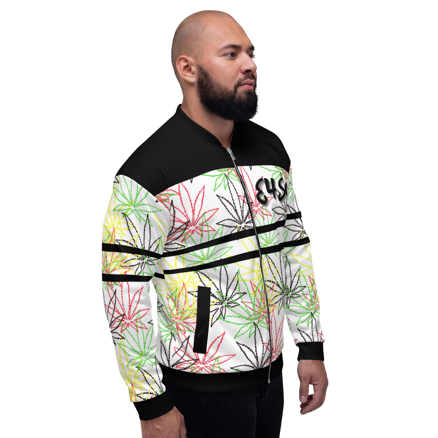 Ras Leaf E4SO Unisex Bomber Jacket