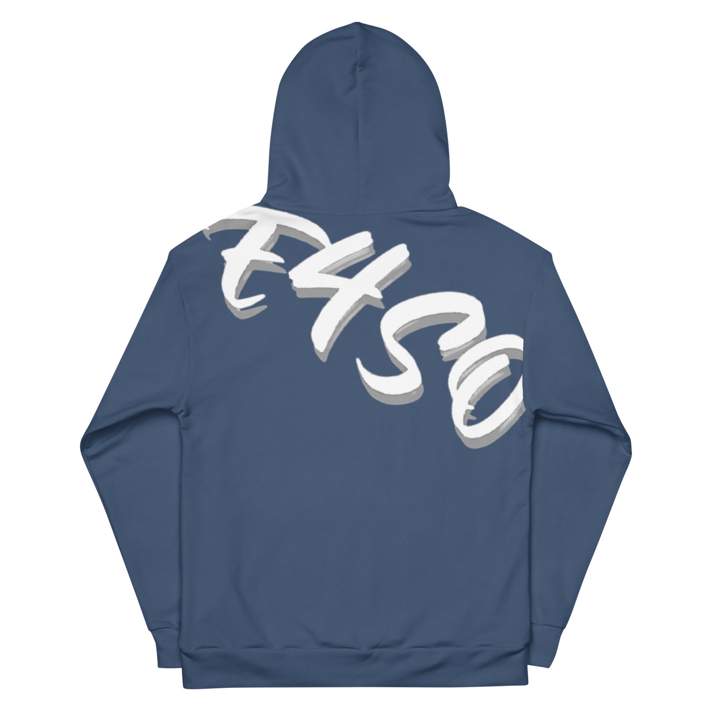 Blue and White Unisex Hoodie