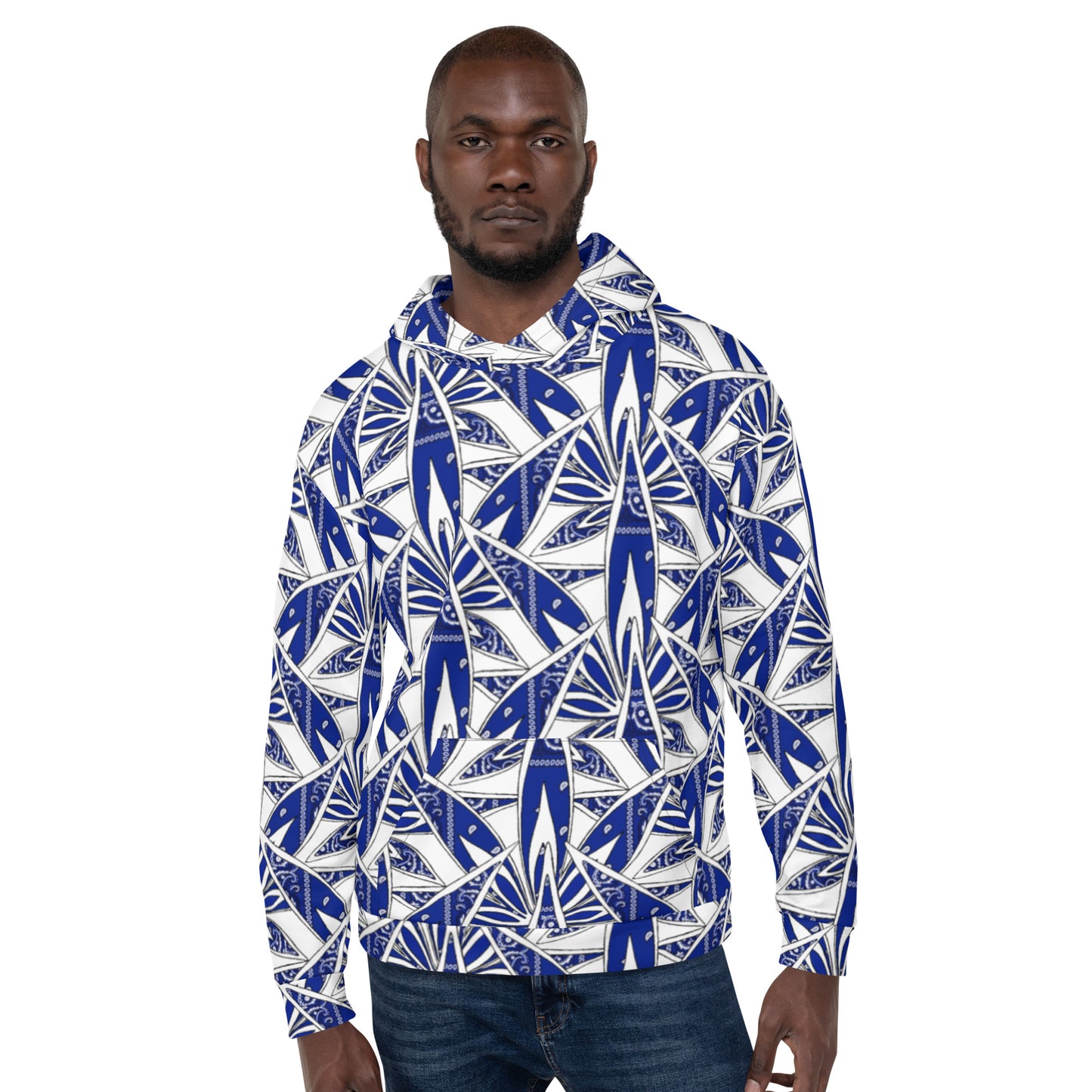 Blue Bandana Unisex E4SO Hoodie