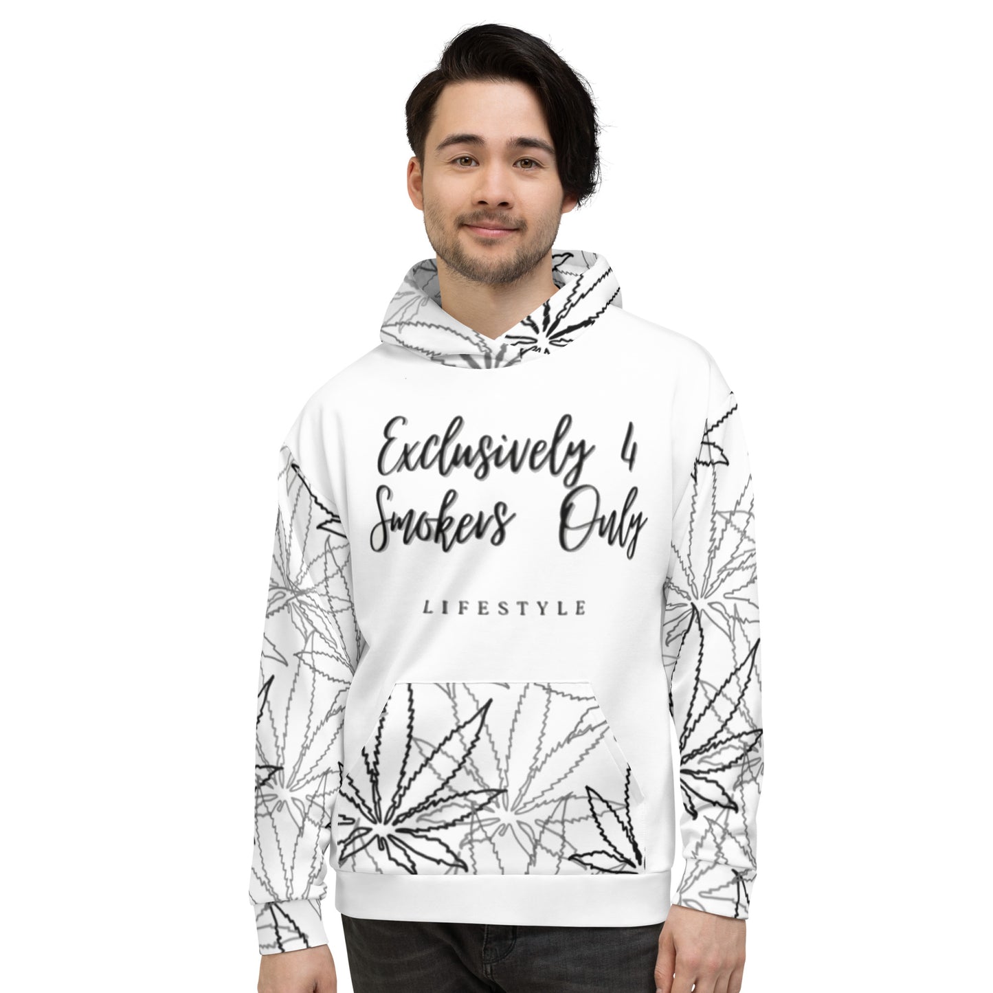 Unisex White Leaf E4SO Hoodie