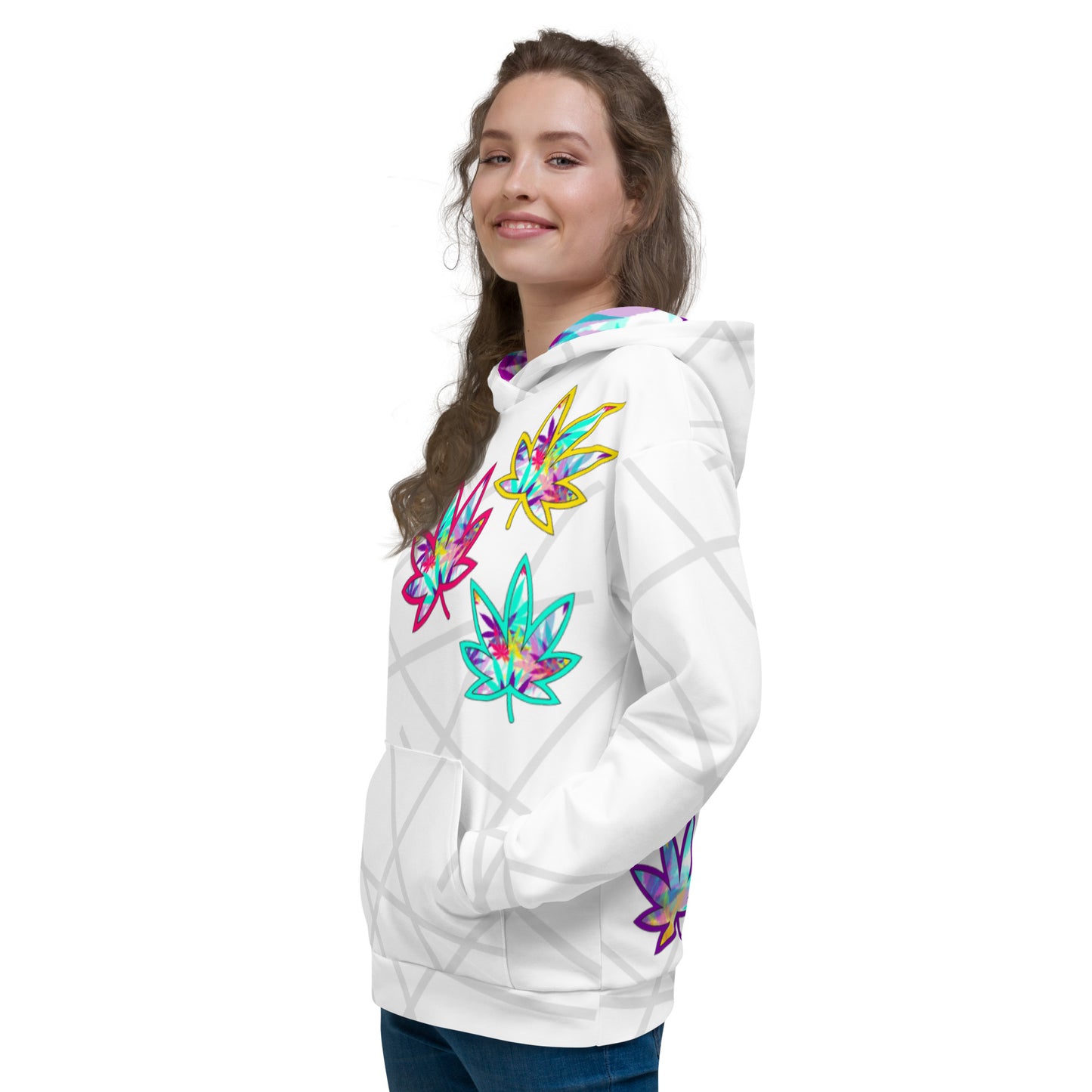 Thick Vibrate Leaves Hoodie