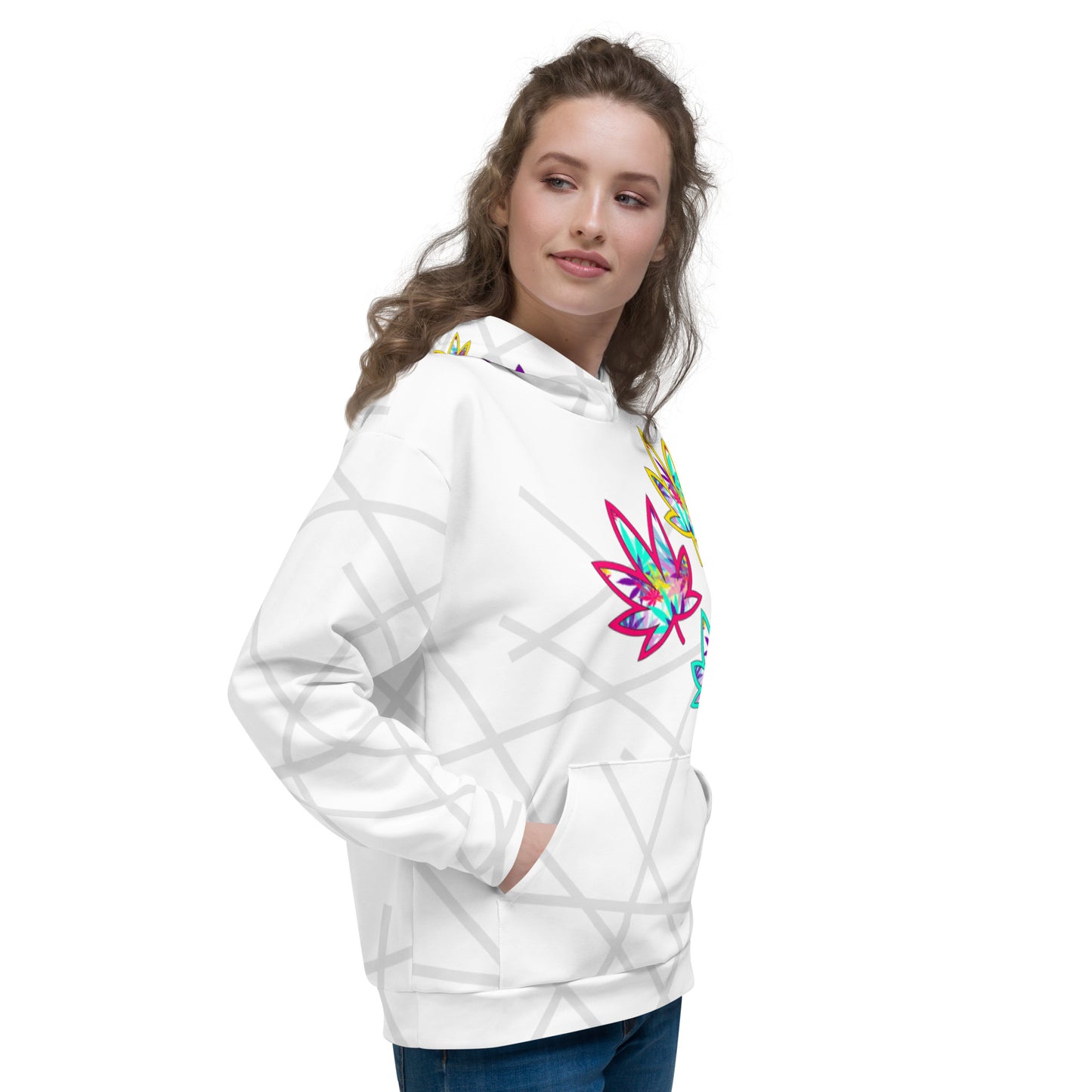 Thick Vibrate Leaves Hoodie