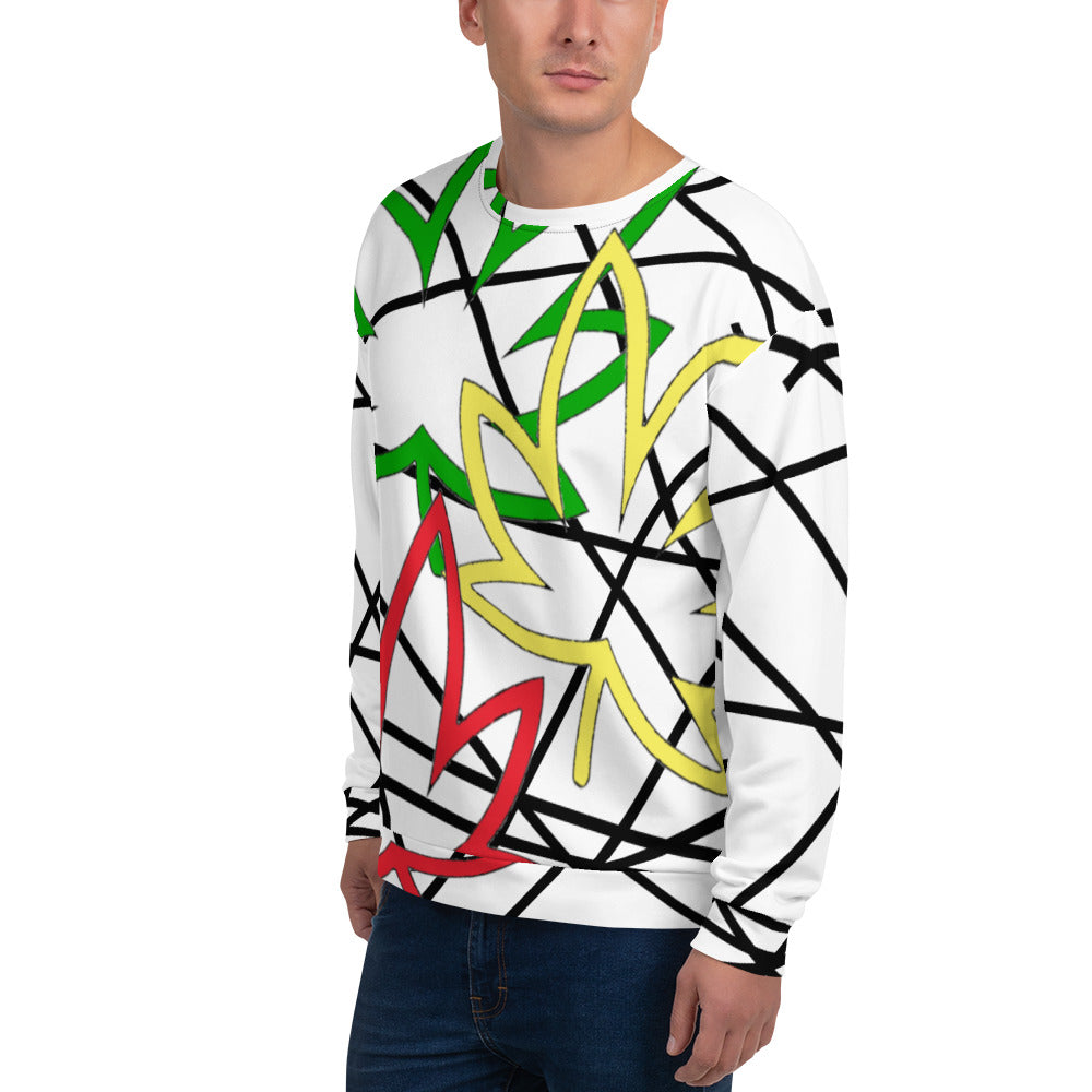 Big Leaf Cross Lines Sweatshirt