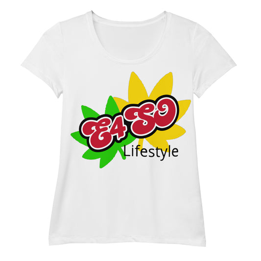 Yellow and Green Leaf Athletic T-shirt