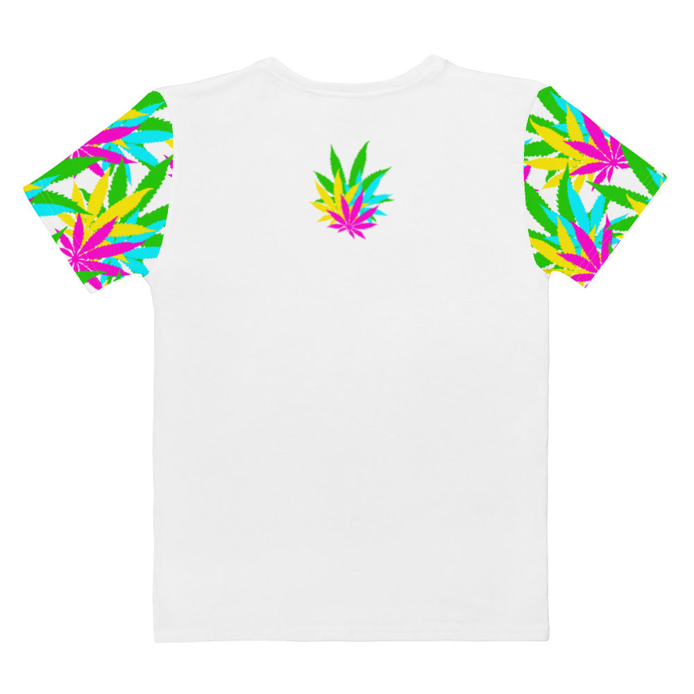 Women's Vibrate Leaf and line shapes T-shirt