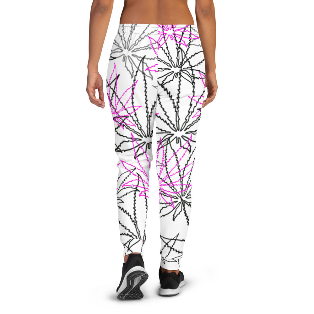 Women's Black/Pink Leaf E4SO Joggers