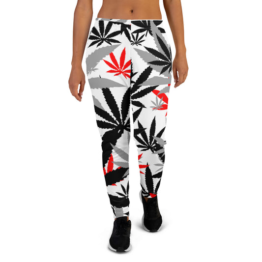 Women's Red Leaf Joggers