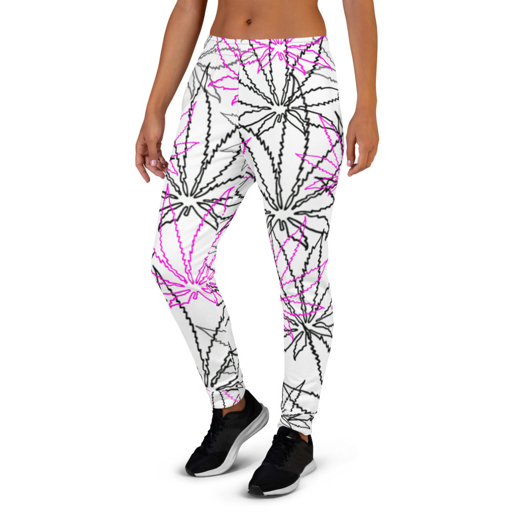 Women's Black/Pink Leaf E4SO Joggers