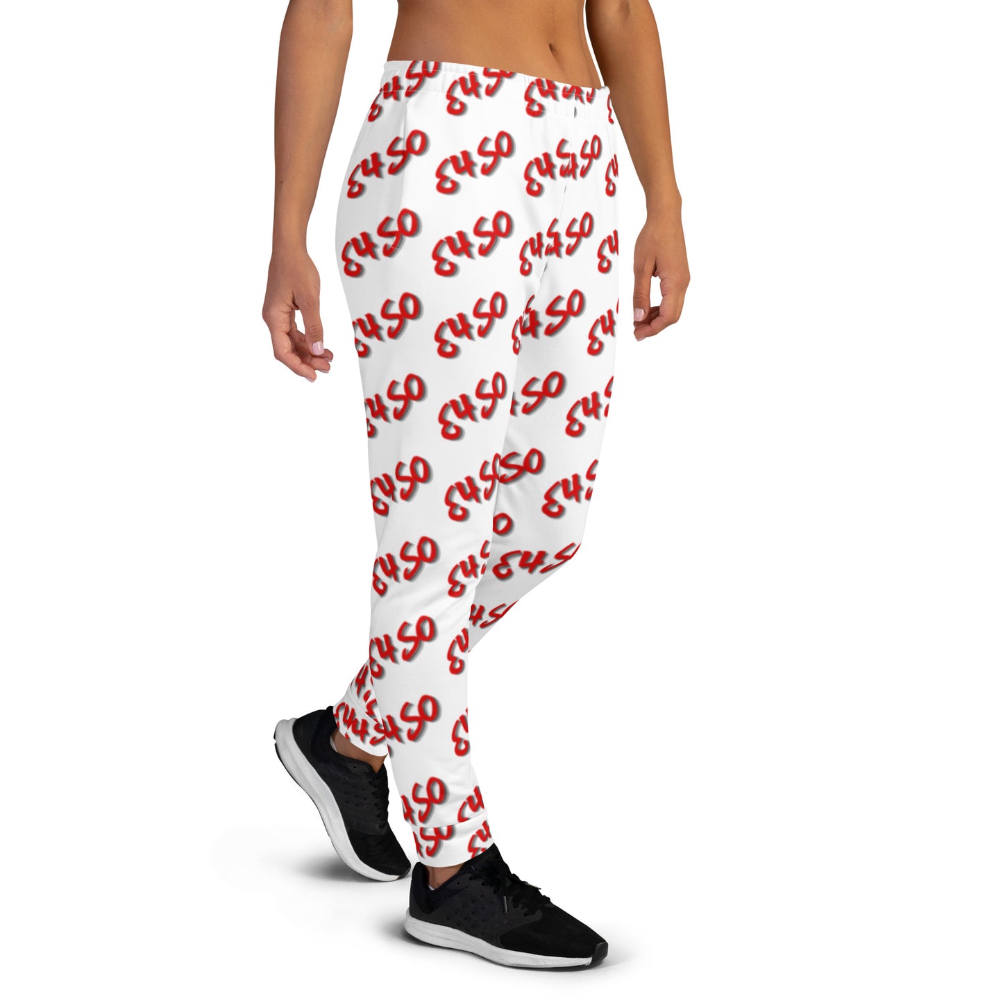 Red E4SO print Joggers