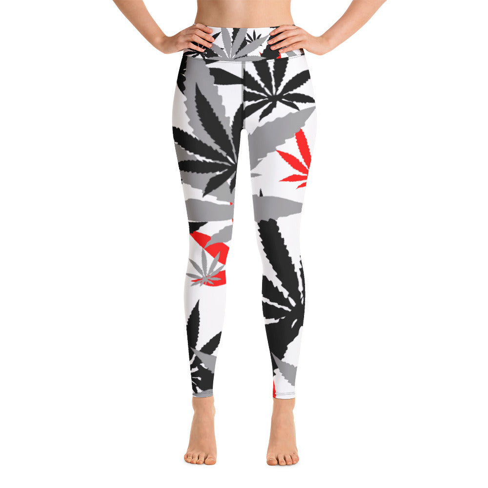 Yoga Red Leaf E4SO Leggings