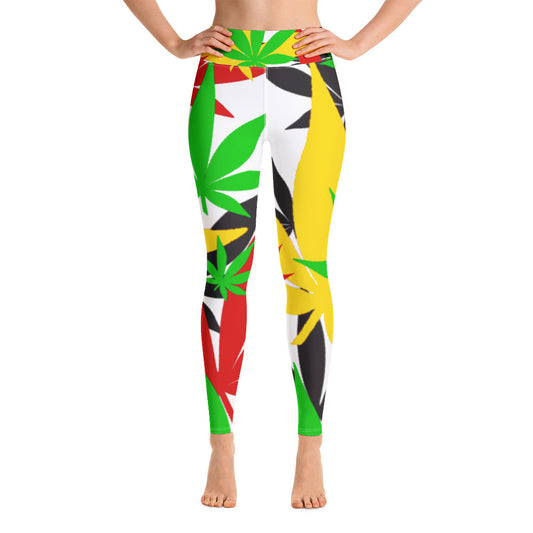 Yoga Solid Leaf E4SO Leggings