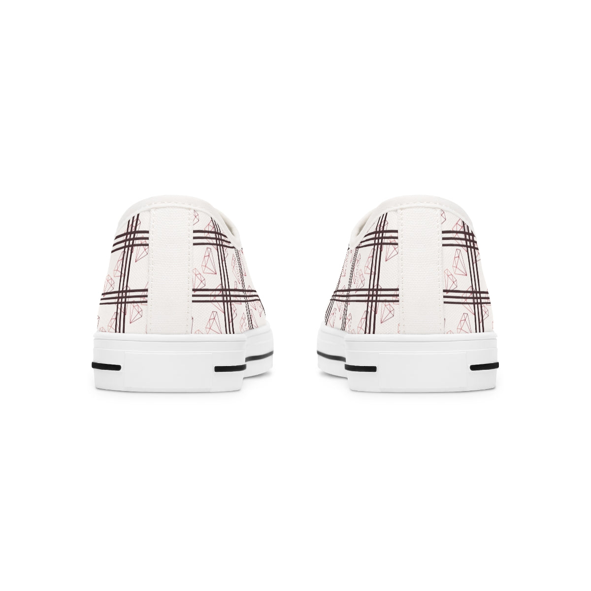 Women's Low Top Plaid and diamonds Sneakers