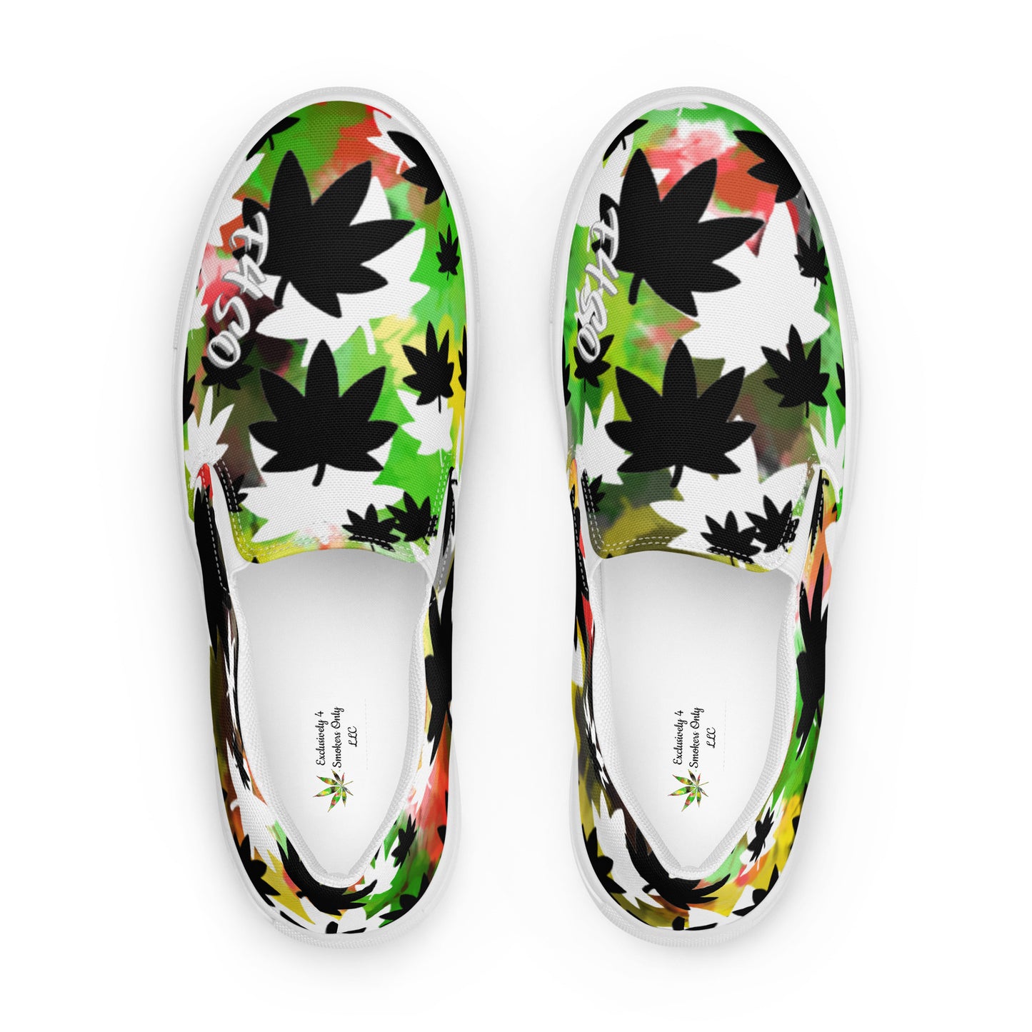 Slip-on Spray Paint E4SO canvas shoes