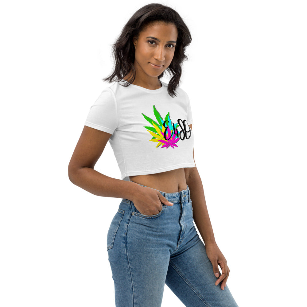 Organic Vibrate Leaf E4SO Crop Top