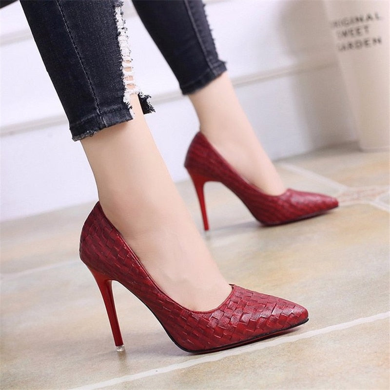 Womens Shoes snake party wedding shoes Classic sexy pointed toe high heels pumps women shoes