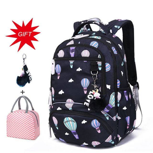 Large Capacity Student School Backpackl Printed School Bags Bookbags