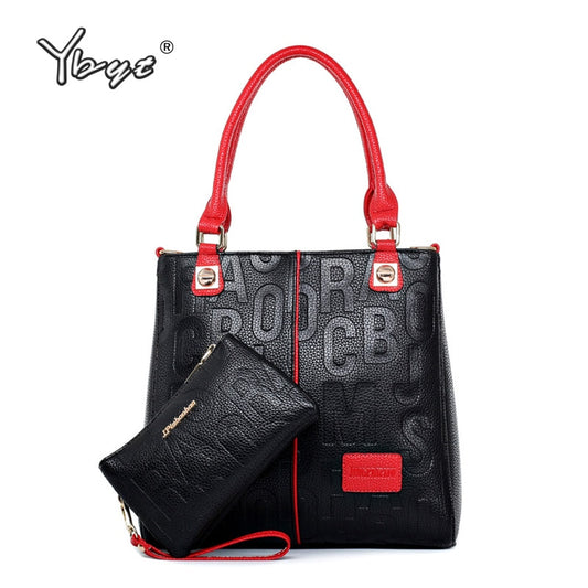 YBYT Brand New Fashion Woman Luxury Handbag Large Capacity Composite Bag Ladies Leather Shoulder Messenger Bag Totes Purse 2019