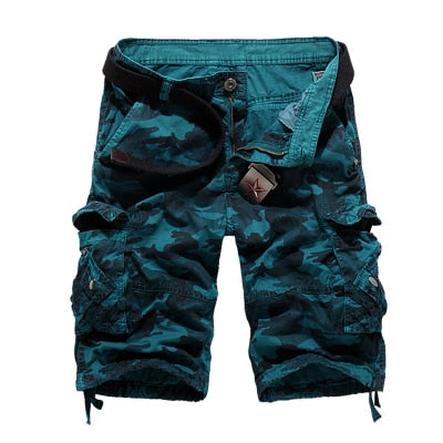 US Size 2020 New Camouflage Loose Cargo Shorts Men Cool Summer Military Camo Short Pants Homme Cargo Shorts