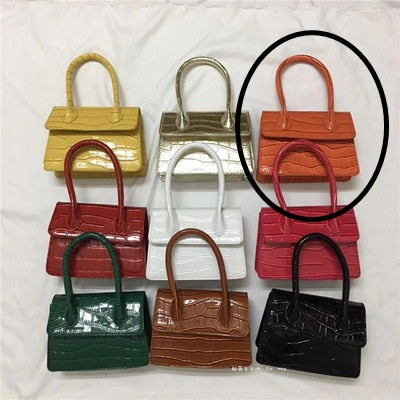 Mini Small Square bag 2020 Fashion New Quality PU Leather Women's Handbag Crocodile pattern Chain Shoulder Messenger Bags